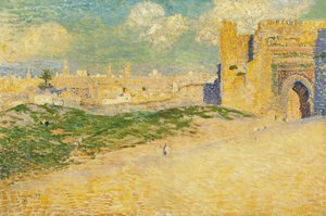 The Mansur Gate in Meknes, Morocco by Théo van Rysselberghe