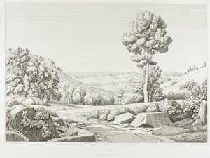 Attica Viewed from Mount Pentéli by Théodore Caruelle d