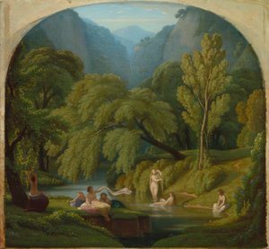 The Bathers, Souvenir of the Banks of the Anio River at Tivoli