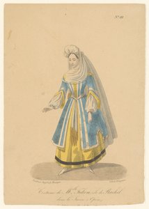 Cornélie Falcon as Rachel in the Opera La Juive by Théodore Lejeune