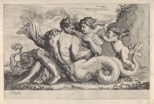 Siren and Triton (Mythological Figures)