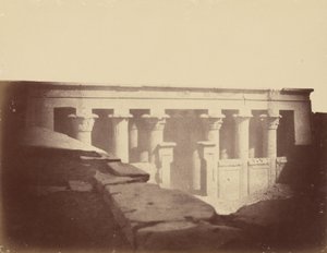 Front View of the Main Room of the Temple of Edfu