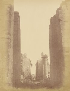 Karnak, View Through the Hypostyle Room by Théodule Devéria