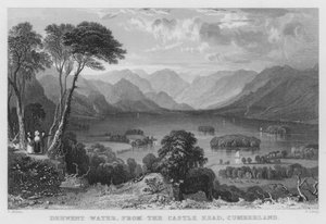 Derwent Water, from the Castle Head, Cumberland (engraving)