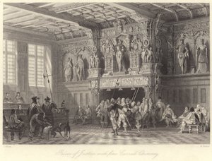 Palace of Justice, with Fine Carved Chimney, Bruges