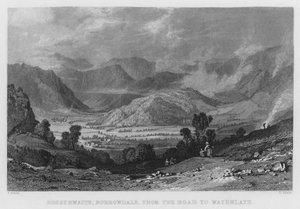 Rossthwaite, Borrowdale, from the Road to Watenlath