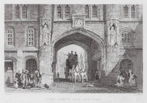 The Stone Bow, Lincoln by Thomas (after) Allom