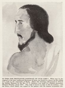 Portrait of Jesus Christ from the Catacombs of Rome by Thomas (after) Heaphy