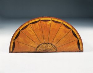 George III marquetry demi-lune commode, c.1760-79