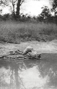 Errol Hinds Drinking, Mongalla to Terrakekka, Sudan