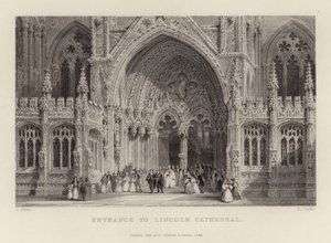 Entrance to Lincoln Cathedral
