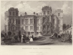 Hardwick Hall in Derbyshire by Thomas Allom