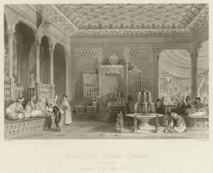 Interior of a Turkish Caffinet by Thomas Allom