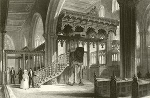Sefton Church, Lancashire by Thomas Allom