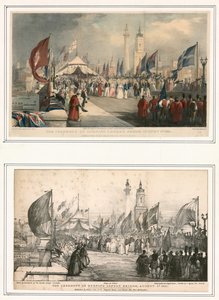 The Ceremony of Opening London Bridge 1 August 1831 by Thomas Allom