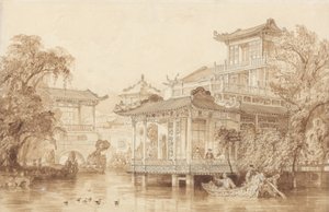 The House of a Chinese Merchant Near Canton