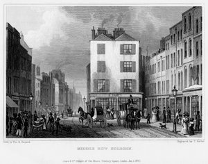 Middle Row, Holborn, London, 1830