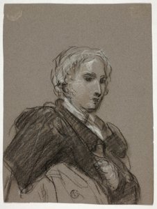 Bust of a Woman; Draped Figure, Three-Quarter Length by Thomas Barker
