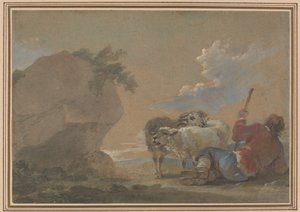 Landscape with Shepherd and Sheep