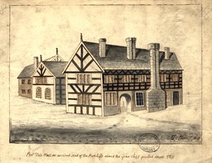 Pool Fold Hall, Manchester, 1819 by Thomas Barritt
