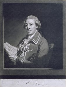 Portrait of Giusto Ferdinando Tenducci, Italian castrato, engraved by William Dickinson, 1782 by Thomas Beach