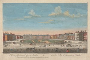 A View of Grosvenor Square, London by Thomas Bowles