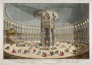 The Rotunda in Ranelagh Gardens, Chelsea, London, c1750 by Thomas Bowles