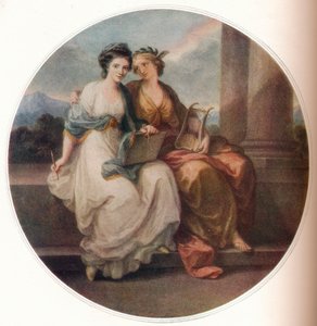 Angelica Kauffmann in the Character of Design Listening to the Inspiration of Poetry, 1782