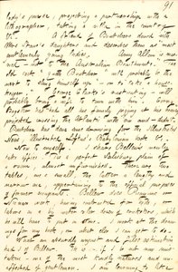 Describes the office he shares with Frank Bellew, and a letter from William Boutcher. Transcription