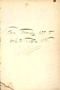 Thomas Butler Gunn Diaries - Volume 7, page 5, 1855-1856 by Thomas Butler Gunn