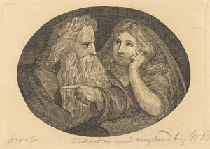 Lear and Cordelia by Thomas Butts, Jr. after William Blake