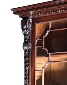 A George III breakfront bookcase by Thomas Chippendale