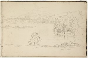Hoosick or Saddle Mountain and Lake near Pittsfield, c.1832 by Thomas Cole