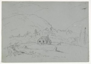 House in Mount Desert, c.1844 by Thomas Cole