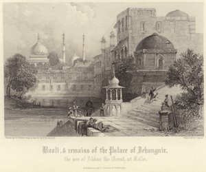 Baoli and Remains of the Palace of Jehanguir by Thomas Colman Dibdin