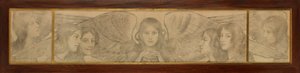 Triptych of Angels by Thomas Cooper Gotch