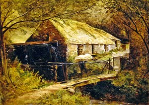 Dolgelly Mill, North Wales by Thomas Creswick