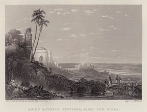 Ruins between Futtipur, Sikri and Biana by Thomas Creswick