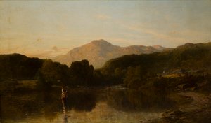 A Mountainous Riverscape by Thomas Danby