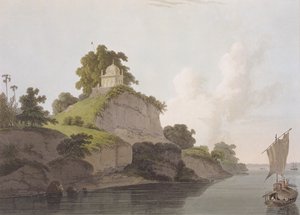 Hindoo Temple near Currah, on the River Ganges, from 