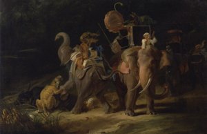 Tiger Hunting in the East Indies by Thomas Daniell