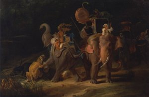 Tiger Hunting in the East Indies by Thomas Daniell