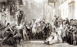 Prince Charles Edward (1720-88) and the Highlanders Entering Edinburgh after the Battle of Preston, 21st September 1745 by Thomas Duncan