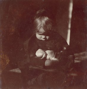 Betty Reynolds with Doll on Lap, ca. 1885 by Thomas Eakins