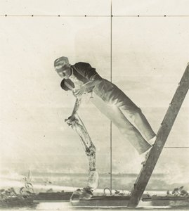 Man on a Ladder with Dissected Horse