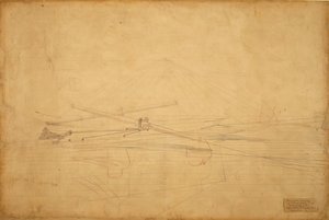 Perspective Drawing for The Biglin Brothers Turning The Stake