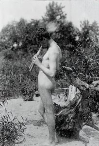 Standing Piper Study for Arcadia, c. 1883 by Thomas Eakins