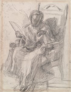 Study for Girl with Cat - Katherine by Thomas Eakins