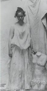 Weda Cook with Antique Cast, c. 1892 by Thomas Eakins