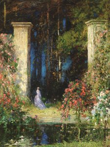 The old gateway by Thomas Edwin Mostyn
